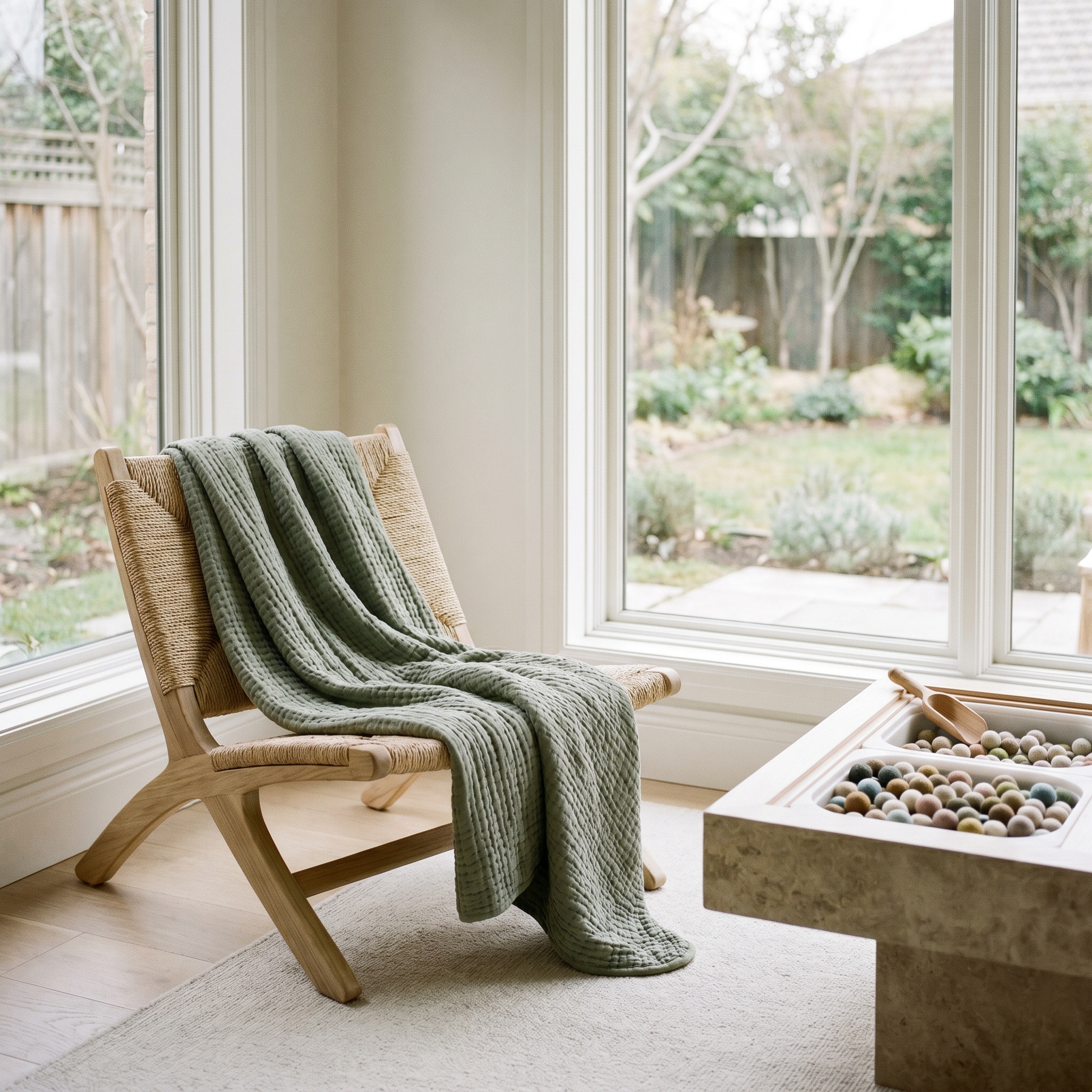 Espacio de terapia ocupacional: ambiente tranquilo y acogedor